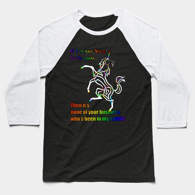 My Li'l Unicorn Baseball T-Shirt by KnotYourWorld4